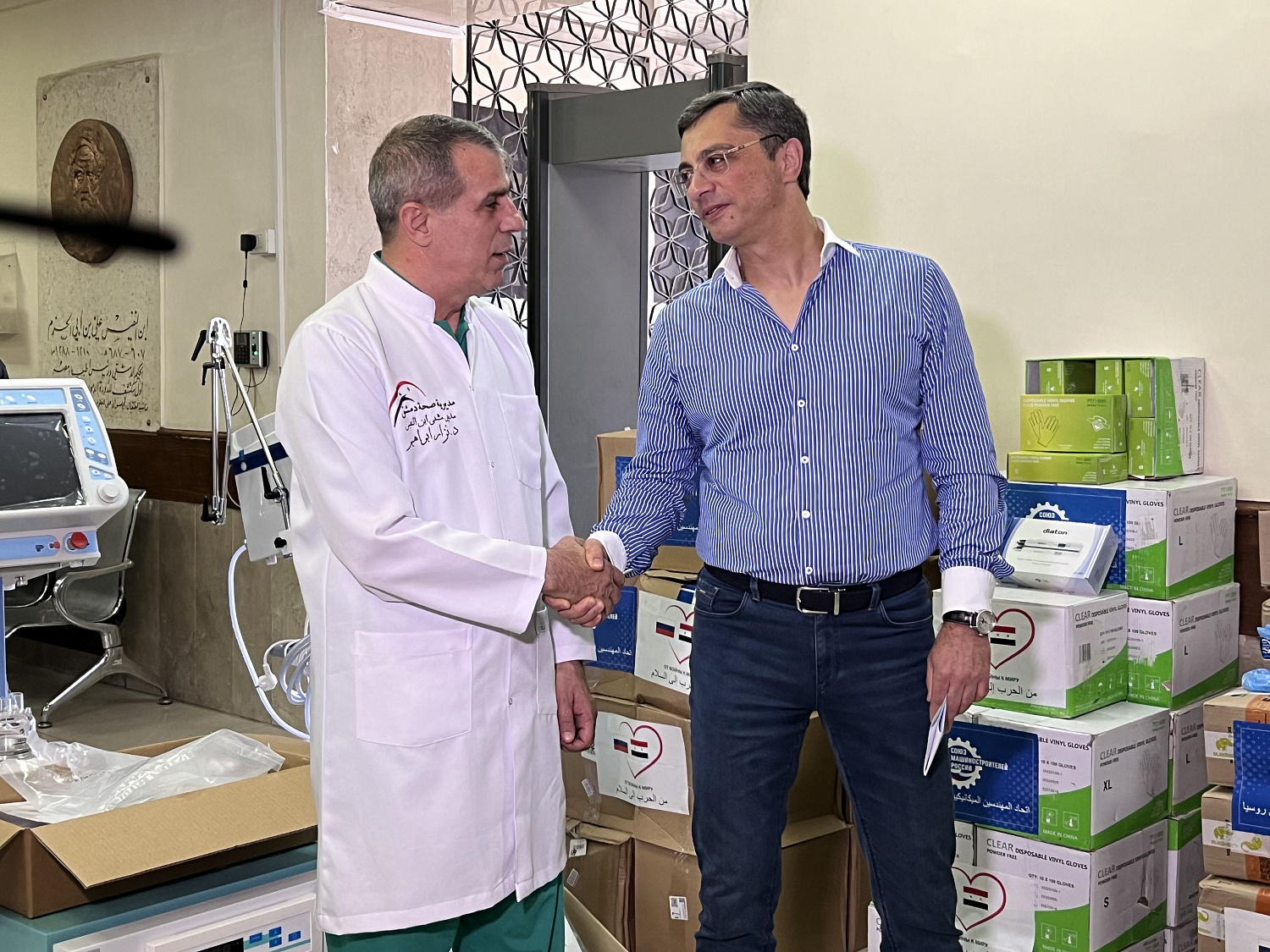  Больница Cирии получила оборудование и медикаменты от СОЮЗМАШ на пять миллионов рублей