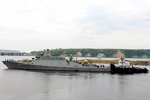 Третий корабль проекта 21631 начал переход на Каспийское море