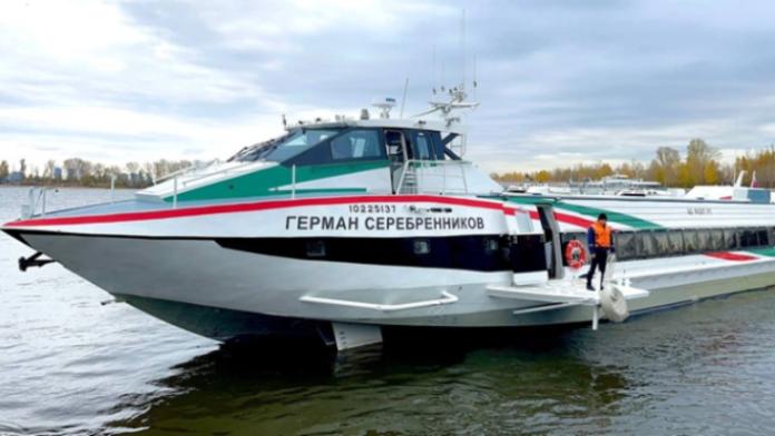 Флот Республики Татарстан пополнился новым скоростным судном «Метеор 2020», получившим имя «Герман Серебренников» Флот Республики Татарстан пополнился новым скоростным судном «Метеор 2020», получившим имя «Герман Серебренников»